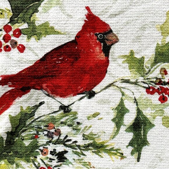Kay Dee Designs 2 Pc. Kitchen Towel Set Dual Purpose Christmas Winter Cardinals - Picture 2 of 5